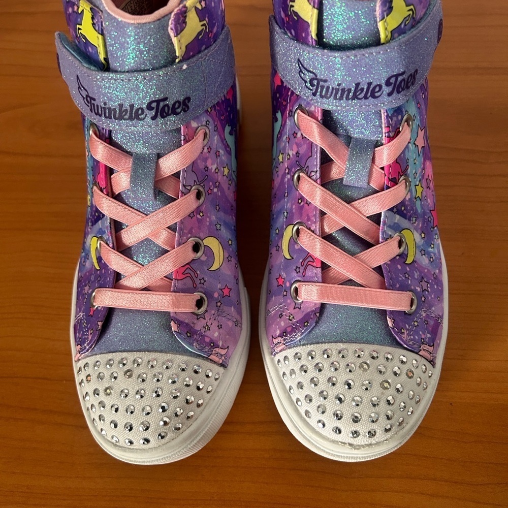 Skechers Kids' Purple Unicorn Sneakers - Picture 13 of 16